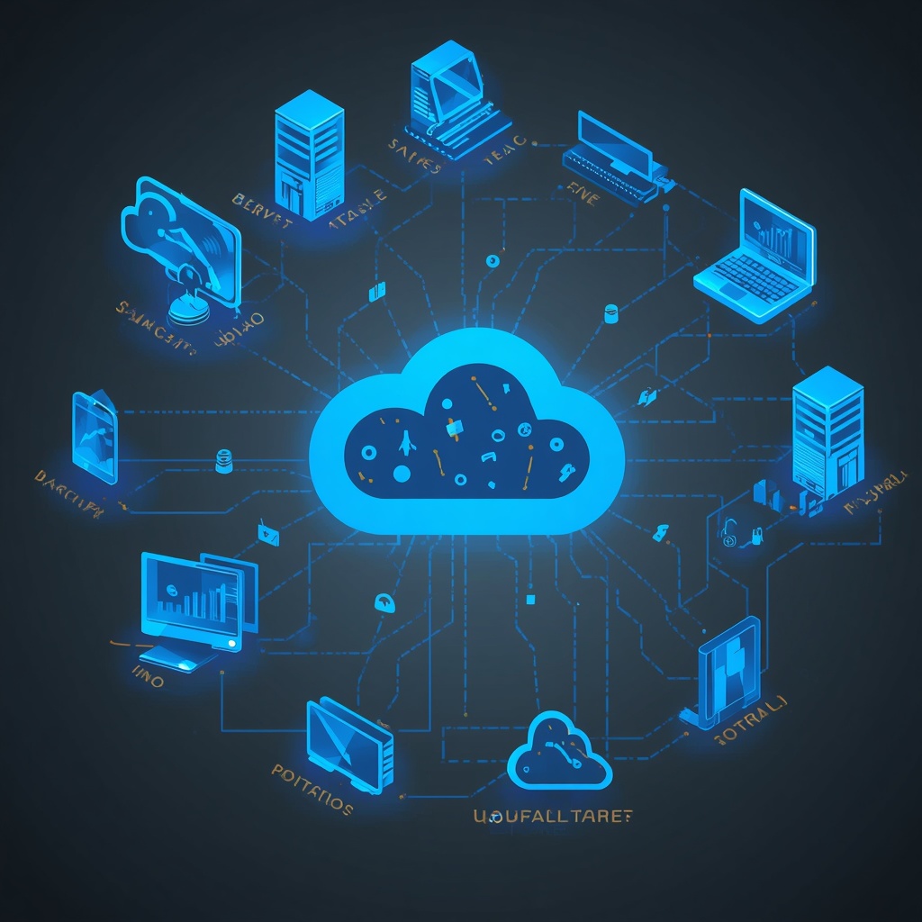 Cloud computing network connecting devices and services globally